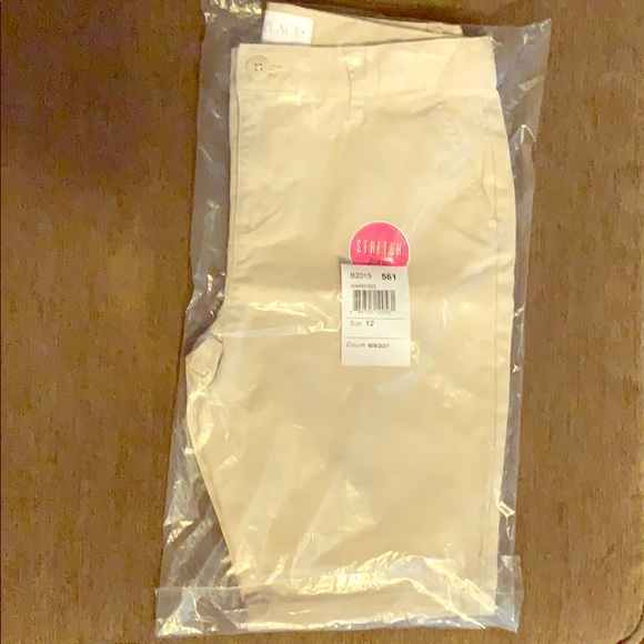 The Children’s Place Girls Uniform Shorts Khaki 12 - Picture 1 of 2
